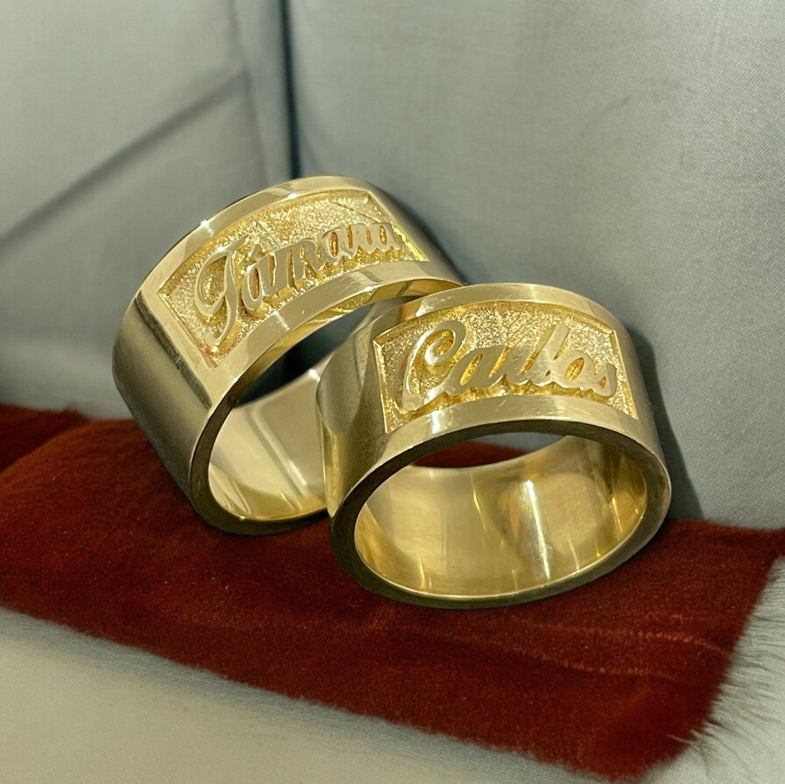 Par de Aliança Personalizada 10mm