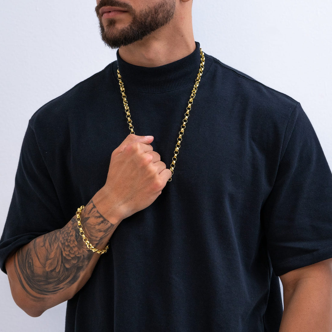 Conjunto elo português 8mm de moeda antiga