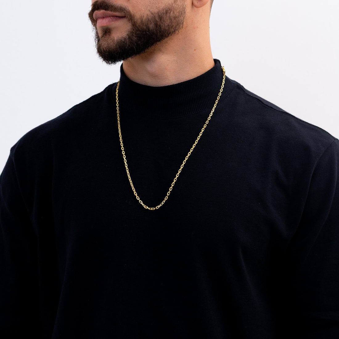 Conjunto cadeado de quina 4mm de moeda antiga