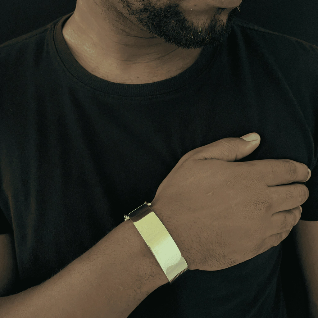 Bracelete Liso Maciço 20mm Personalizado
