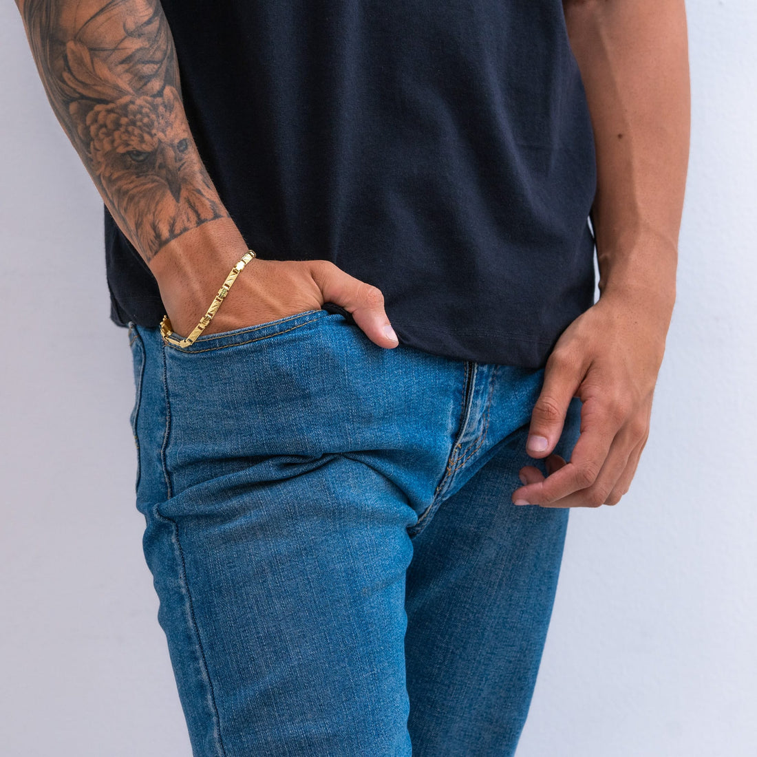 Conjunto Elo chapado 6mm de moeda antiga