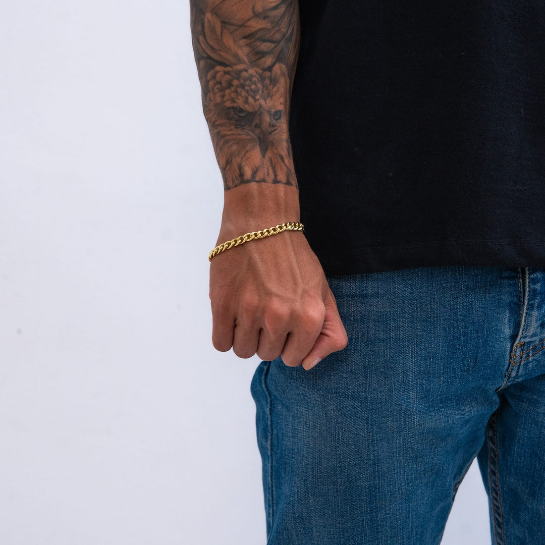 Pulseira Pitbull 6mm de moeda antiga