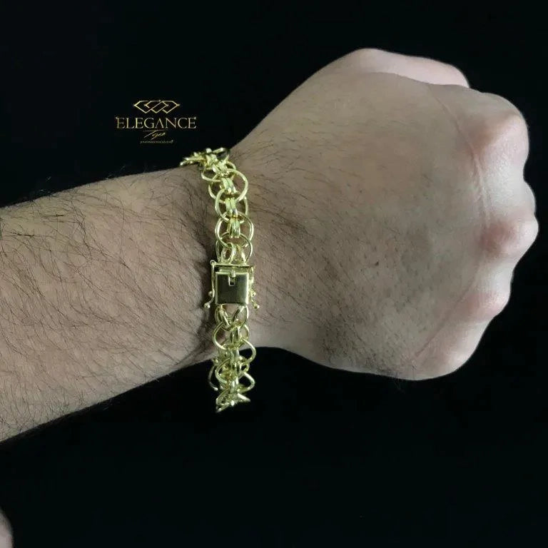 Pulseira gladiadora 10mm de moeda antiga